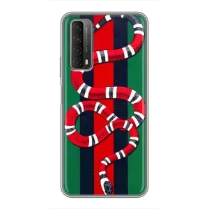 Чохли  GUCCI для Хуавей П Смарт 2021 (AlphaPrint) (Gucci змія)