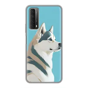 Чохол з Хаскі Huawei P Smart 2021 - (AlphaPrint) (Хаскі арт)
