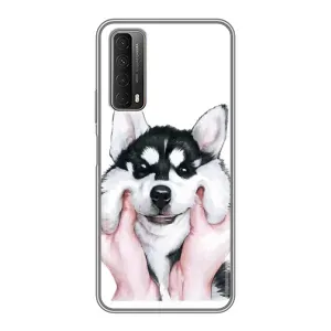 Чохол з Хаскі Huawei P Smart 2021 - (AlphaPrint) (Хаскі улибака)