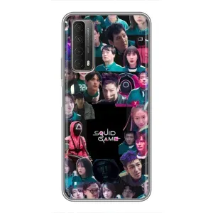 Чохол Гра в кальмара для Huawei P Smart 2021 (Колаж Гра кальмара)