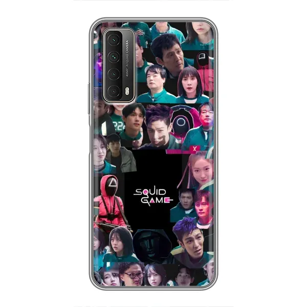 Чохол з принтом «Колаж Гра кальмара» для Huawei P Smart 2021