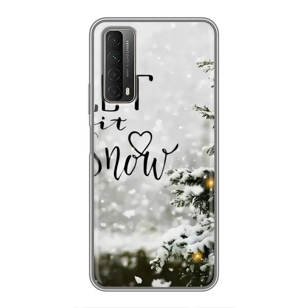 Чехол с принтом «Let it snow» для Huawei P Smart 2021