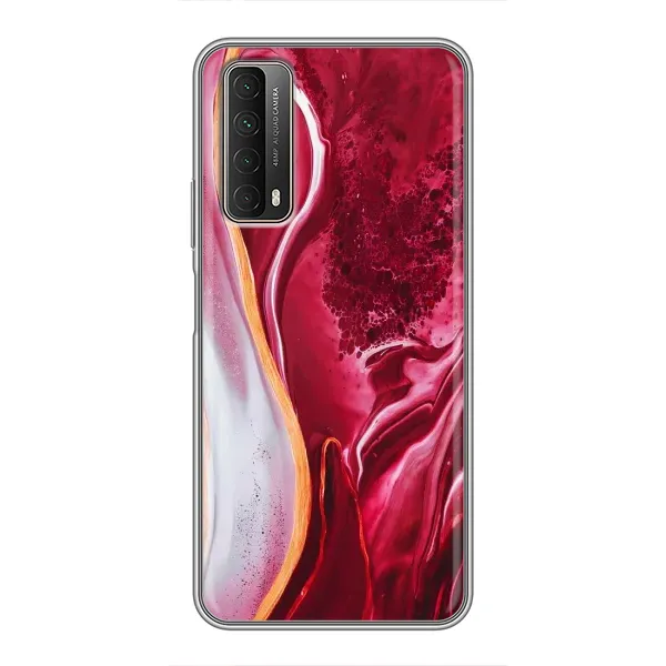 Чохол з принтом «Мрамор червоний» для Huawei P Smart 2021