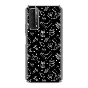 Новорічні, Святкові Чохли для Huawei P Smart 2021 - 2024 год (Новорічний фон)
