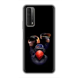 Чохол з Мавпами Huawei P Smart 2021 - (AlphaPrint) (Три мавпи)