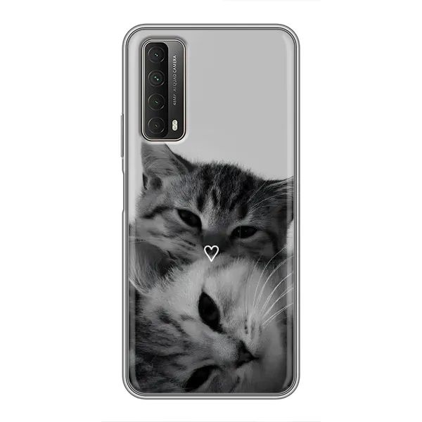 Чохол з принтом «Пара котів» для Huawei P Smart 2021