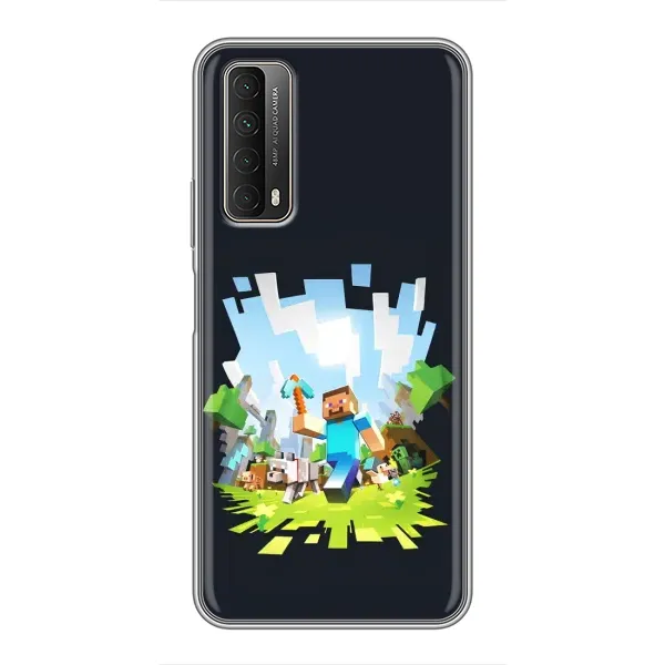 Чехол с принтом «персонажи Minecraft» для Huawei P Smart 2021 Чехол с принтом «персонажи Minecraft» для Huawei P Smart 2021