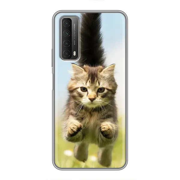 Чехол с принтом «Прыжок кота» для Huawei P Smart 2021