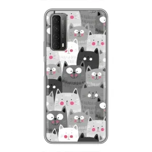 Чохли з Котиками для Huawei P Smart 2021 (VPrint) (Мальовані котики)