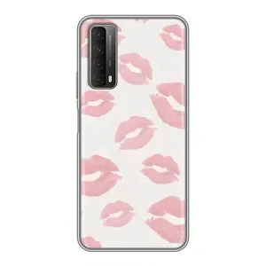 Чохол з розовим принтом для Huawei P Smart 2021 (Рожеві губи)