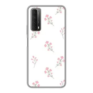 Чохол з розовим принтом для Huawei P Smart 2021 (Рожеві квіти)