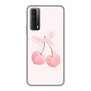 Чохол з розовим принтом для Huawei P Smart 2021 (Рожеві вишні)