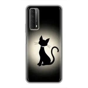 Чохол з принтом для Huawei P Smart 2021 (AlphaPrint) Модні коти (Силует котика)