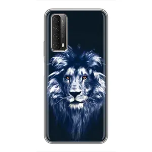 Чохол з картинкою ЛЕВ для Huawei P Smart 2021 (VPrint) (Синій Лев)