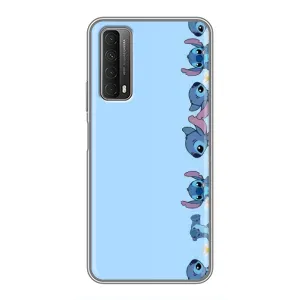 Чехол с принтом Стич на Huawei P Smart 2021 (Стич фон)