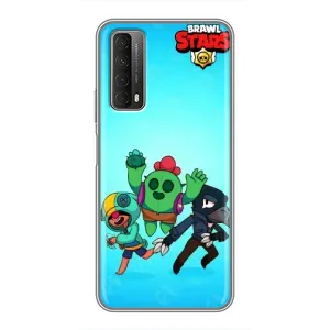 Чехлы Brawl Stars для Huawei P Smart 2021 (AlphaPrint) (Тріо героїв)