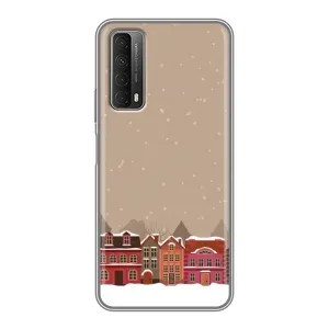 Новорічні, Святкові Чохли для Huawei P Smart 2021 - 2024 год (Зимове місто)