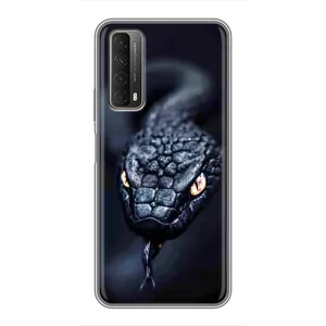 Чохол з картинкою 'Хижаки' для Huawei P Smart 2021 (Чорна змія)