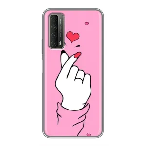 Чохол з принтом для Huawei P Smart 2021 (AlphaPrint - Знак сердечка) (Знак Love)