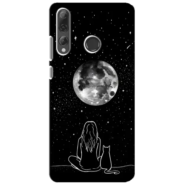 Чехол с принтом «Девушка с котом» для Huawei P Smart Plus 2019
