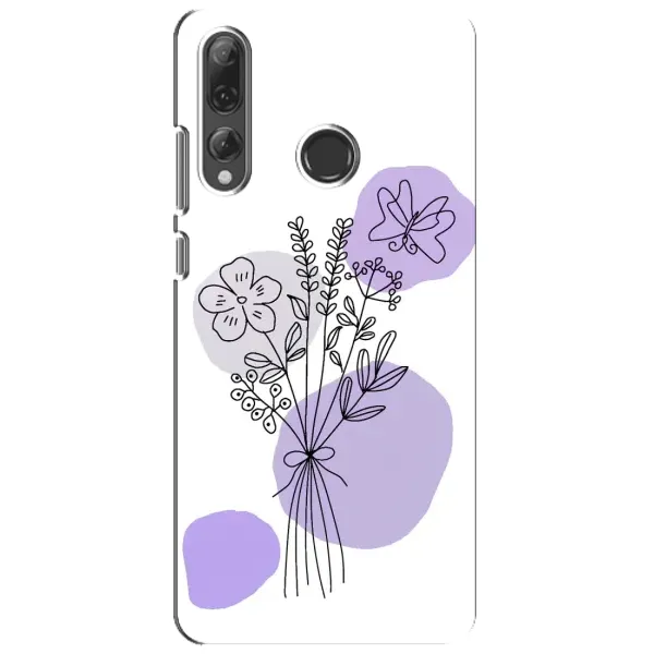 Чехол с принтом «Букет фиолетовая абстракция» для Huawei P Smart Plus 2019