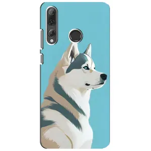 Чехол с Хаски для Huawei P Smart Plus 2019 - (AlphaPrint) (Хаски арт)