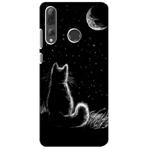 Чехол с принтом для Huawei P Smart Plus 2019 (AlphaPrint) Модные коты