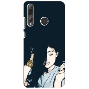 Чехол с печатью для Huawei P Smart Plus 2019 - (Мода) (AlphaPrint) (Красивая девочка)