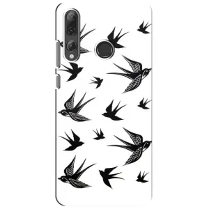 Чехол с птицами на Huawei P Smart Plus 2019 (VPrint) (Ласточки)