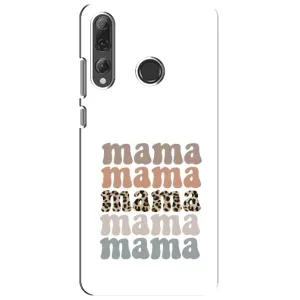 Чехлы для мамы на Huawei P Smart Plus 2019 (Текстовый коллаж мама)
