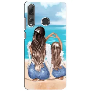 Чехол с печатью для Huawei P Smart Plus 2019 - (Мама с ребенком) (AlphaPrint) (Мама с доченькой)