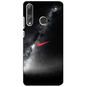 Чехол для Huawei P Smart Plus 2019 - с принтом Найк (AlphaPrint) (Найк красный)
