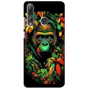 Чохол з Мавпами Huawei P Smart Plus 2019 - (AlphaPrint) (Мавпа в квітах)