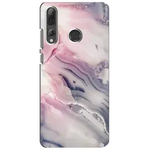 Мраморный чехол на Huawei P Smart Plus 2019 (VPrint) (Пурпурный Мрамор)