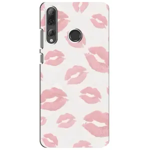 Чехол с розовым рисунком для Huawei P Smart Plus 2019 (Розовые губы)