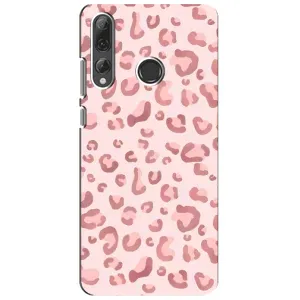 Чехол с розовым рисунком для Huawei P Smart Plus 2019 (Розовый леопард)