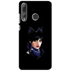 Чехлы Венсдей на Huawei P Smart Plus 2019 Уэнсдей (AlphaPrint) (серьезная Уэнздей)