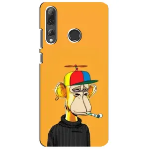 Чехлы с Обезьянами NFT для Huawei P Smart Plus 2019 (AlphaPrint) (Скучающая Обезьяна NFT)