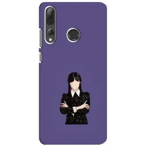 Чехлы Венсдей на Huawei P Smart Plus 2019 Уэнсдей (AlphaPrint) (Уэнздей в черном)