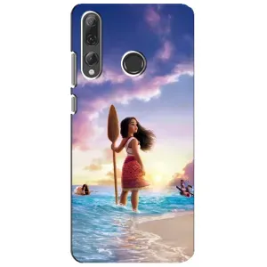 Чехол с мультфильмом Моана Huawei P Smart Plus 2019 (Моана с веслом)