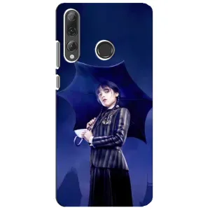 Силиконовый чехол с картинкой для Huawei P Smart Plus 2019 (Венсдей)