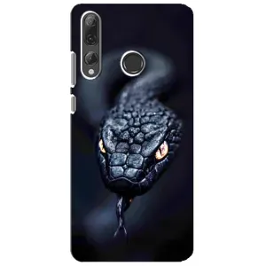 Чехол с картинкой «Хищники» для Huawei P Smart Plus 2019 (Черная змея)