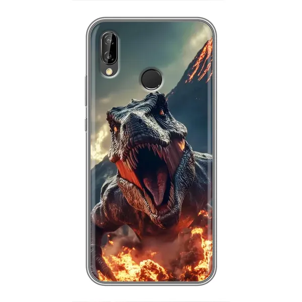 Чехол с принтом «Огненный динозавр» для Huawei P Smart Plus (Nova 3i, INE-LX1)