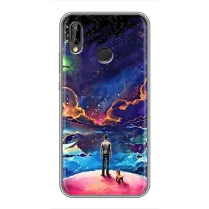 Космічні Чохли для Хуавей П Смарт Плюс (VPrint) (Вид Галактики)