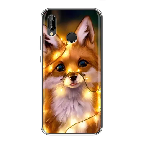 Чехол с принтом «Лисичка в гирляндах» для Huawei P Smart Plus (Nova 3i, INE-LX1) Чехол с принтом «Лисичка в гирляндах» для Huawei P Smart Plus (Nova 3i, INE-LX1)
