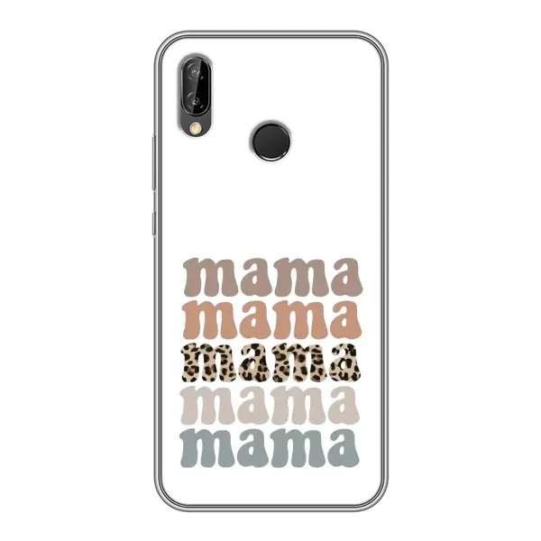 Чехол с принтом «Текстовый коллаж мама» для Huawei P Smart Plus (Nova 3i, INE-LX1)