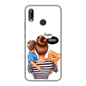 Чохол з друком для Huawei P Smart Plus , Nova 3i, INE-LX1 - (Мама з дитинкою) (AlphaPrint) (Мама з синочком)