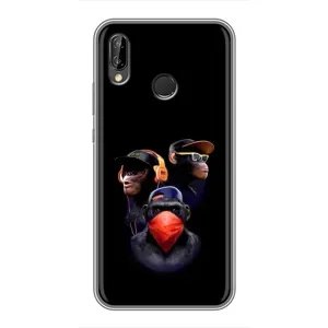 Чехол с Обезьянами Huawei P Smart Plus , Nova 3i, INE-LX1 - (AlphaPrint) (Три обезьяны)