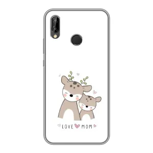 Чехлы для мамы на Huawei P Smart Plus , Nova 3i, INE-LX1 (Оленята мама и малыш)