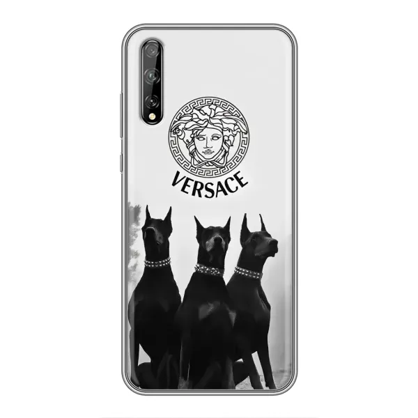Чохол з принтом «Доберман Версаче» для Huawei P Smart Pro
